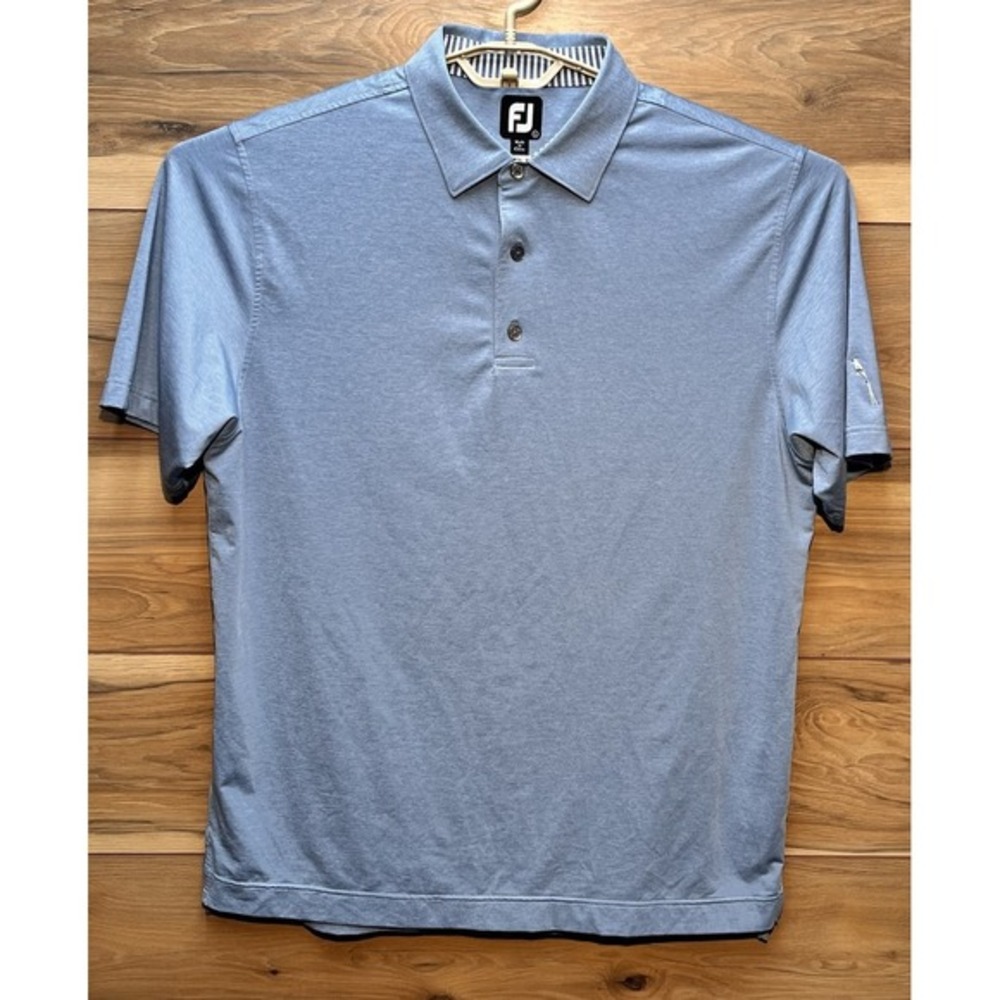 FootJoy‎ Shirt Mens Large Gray Performance Golf Polo Casual Stretch